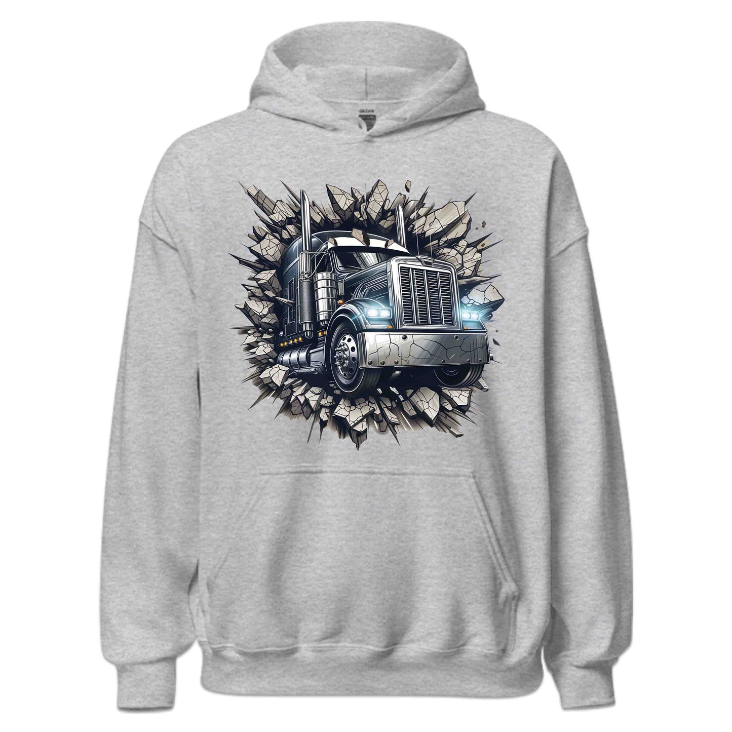 Semi-Truck Breaking Through Wall 3D Realistic Big Rig Smashing | PRODUCT CODE: SMTRKBRKWLAG