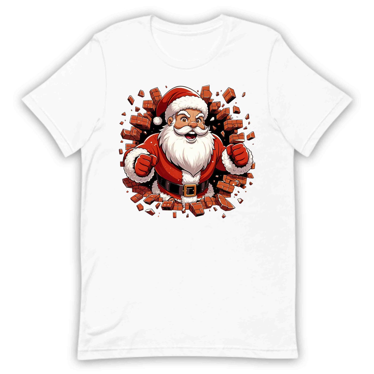 Santa Claus Breaking Through Wall 3D Xmas Realistic Santa Smashing | PRODUCT CODE: SNTACLPUNBRK