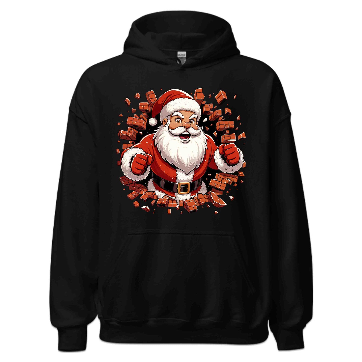 Santa Claus Breaking Through Wall 3D Xmas Realistic Santa Smashing | PRODUCT CODE: SNTACLPUNBRK