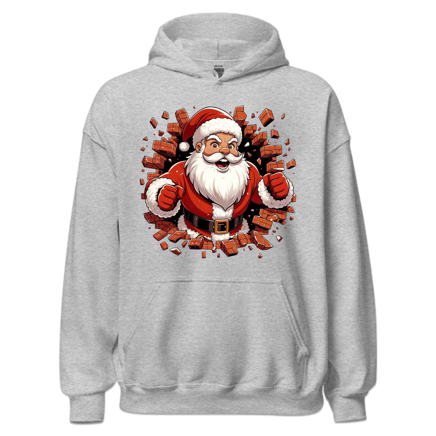 Santa Claus Breaking Through Wall 3D Xmas Realistic Santa Smashing | PRODUCT CODE: SNTACLPUNBRK