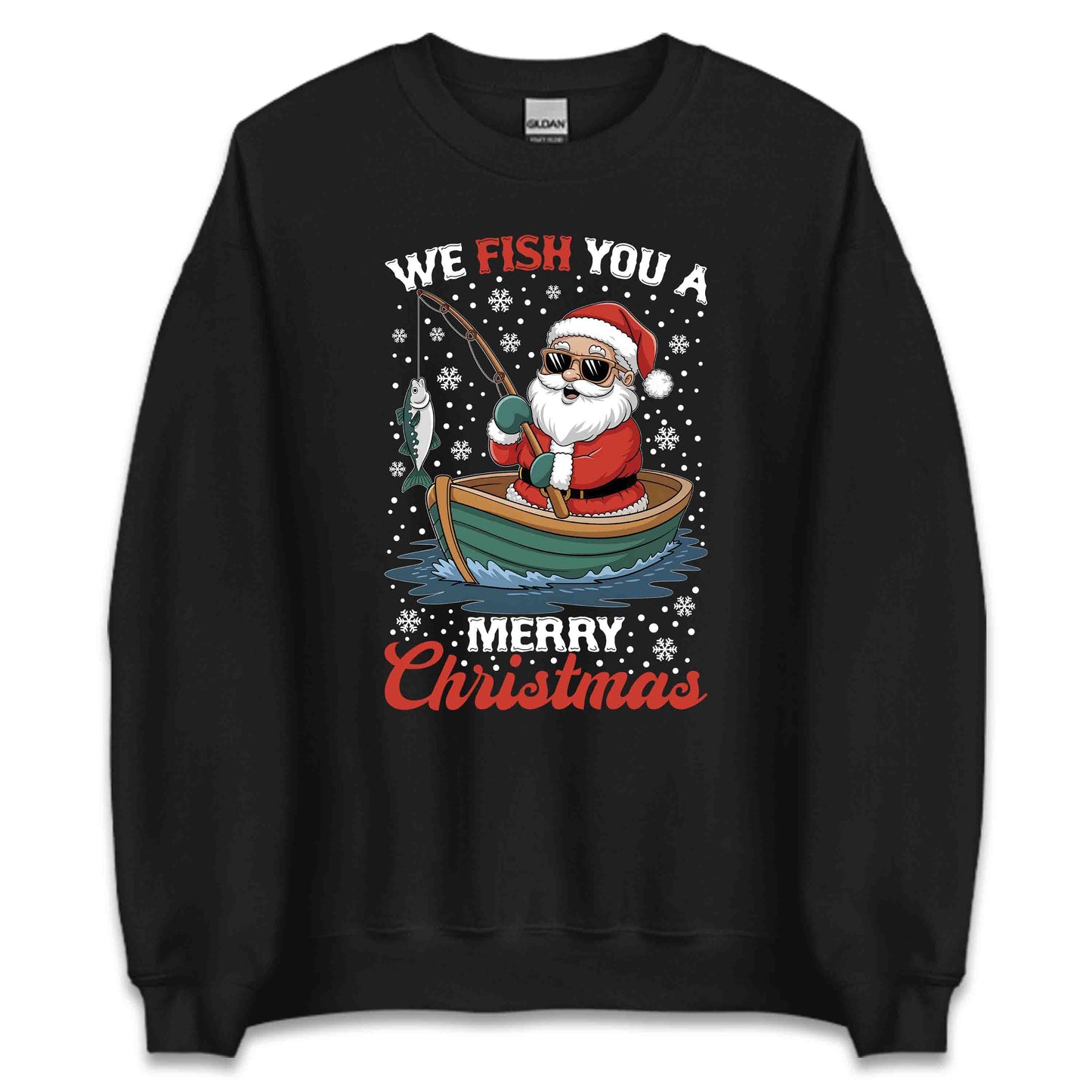 We Fish You A Merry Christmas Santa Claus Fishing Xmas Fisherman | PRODUCT CODE: SNTFSHGNWEM