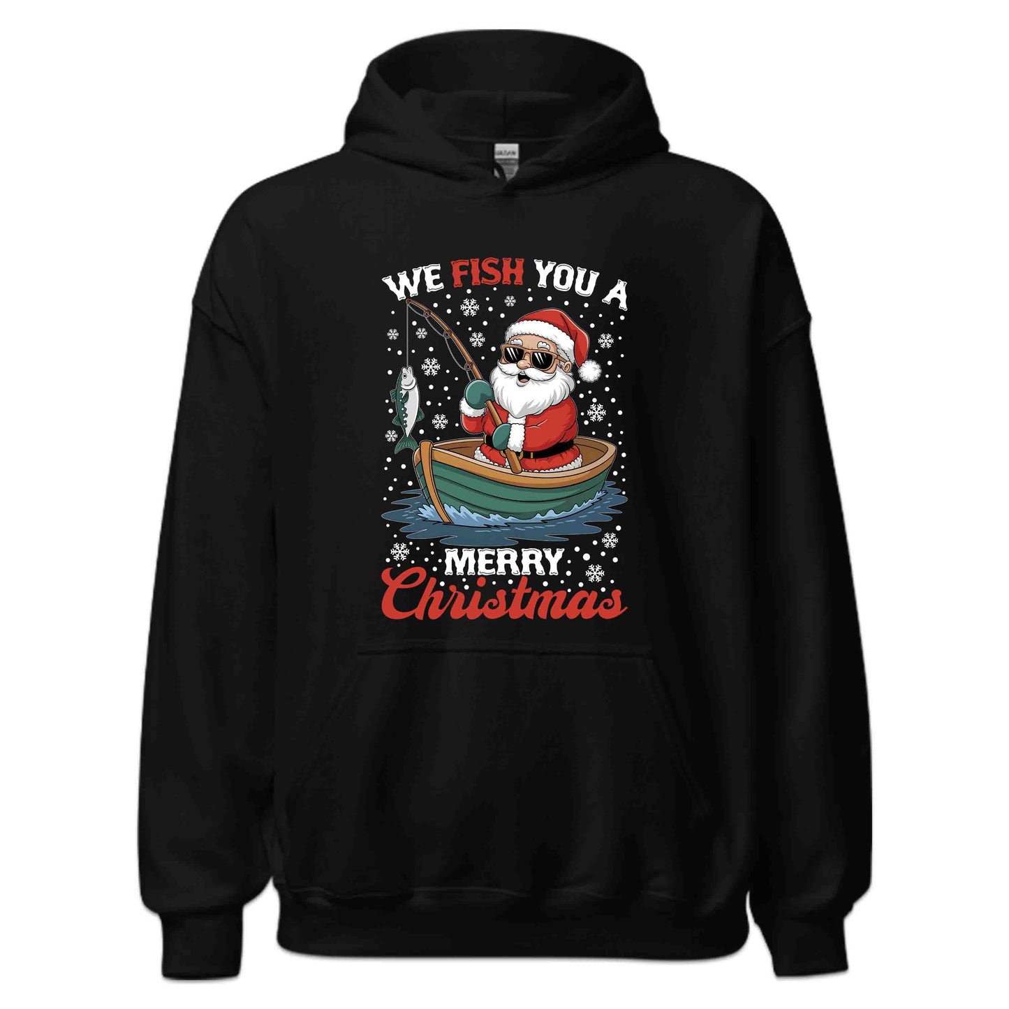 We Fish You A Merry Christmas Santa Claus Fishing Xmas Fisherman | PRODUCT CODE: SNTFSHGNWEM