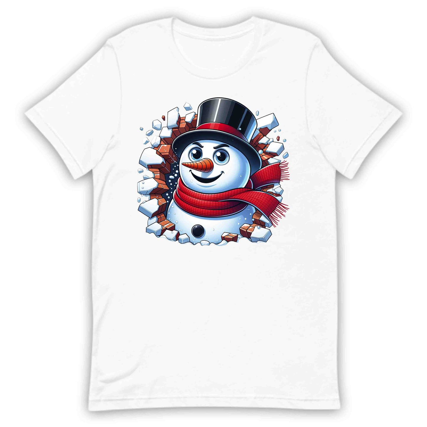 Snowman Breaking Through Wall 3D Realistic Xmas Snowman Smashing | PRODUCT CODE: SNWMCKRNGWEP