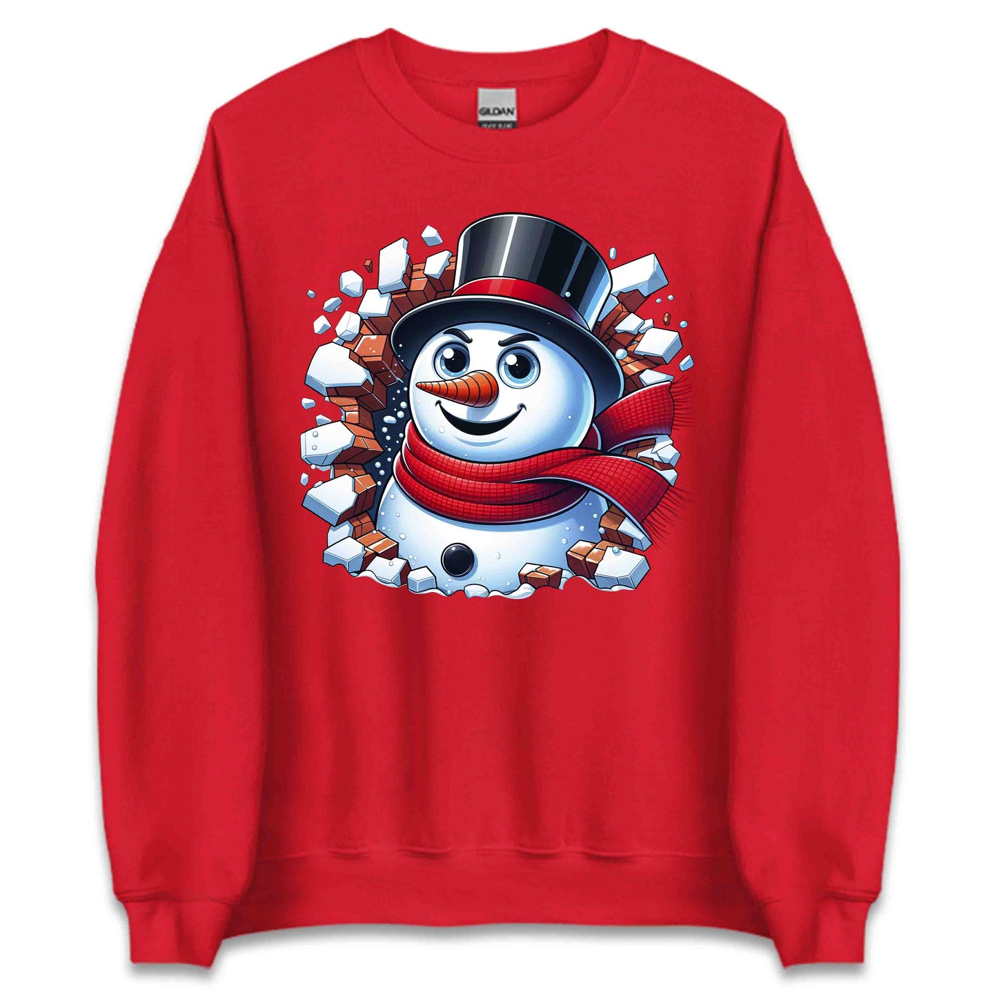Snowman Breaking Through Wall 3D Realistic Xmas Snowman Smashing | PRODUCT CODE: SNWMCKRNGWEP