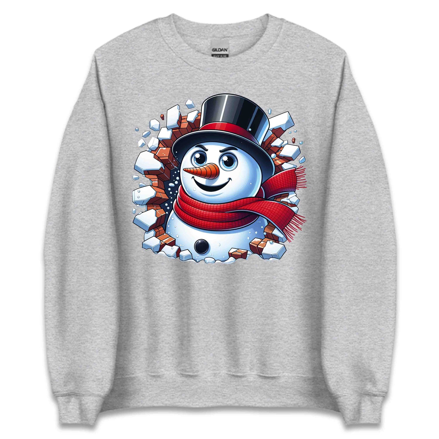 Snowman Breaking Through Wall 3D Realistic Xmas Snowman Smashing | PRODUCT CODE: SNWMCKRNGWEP