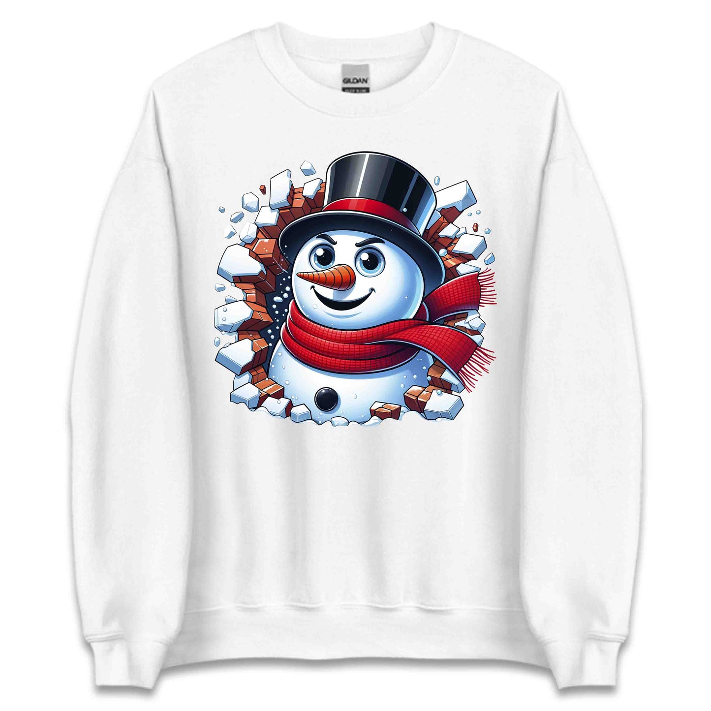 Snowman Breaking Through Wall 3D Realistic Xmas Snowman Smashing | PRODUCT CODE: SNWMCKRNGWEP
