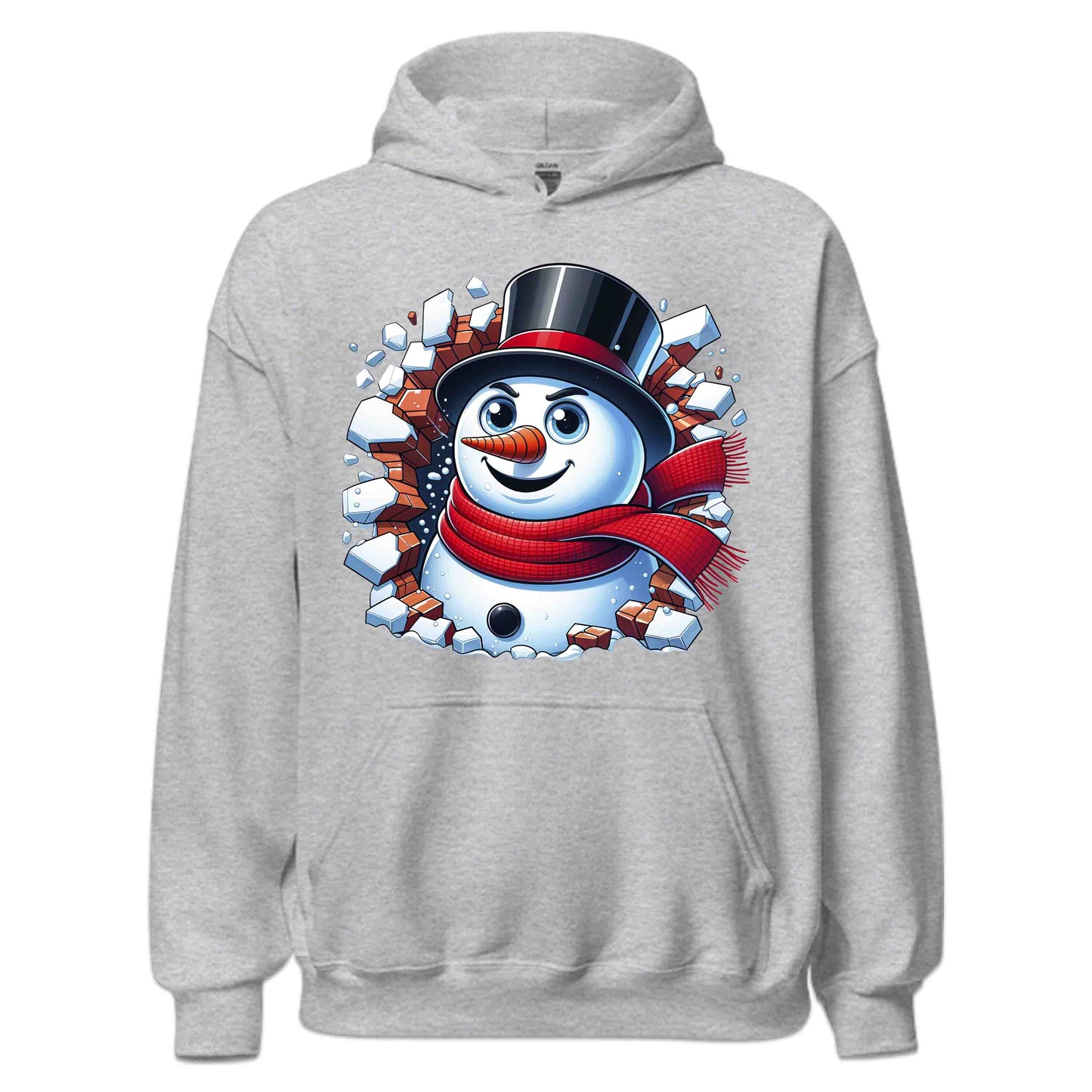 Snowman Breaking Through Wall 3D Realistic Xmas Snowman Smashing | PRODUCT CODE: SNWMCKRNGWEP