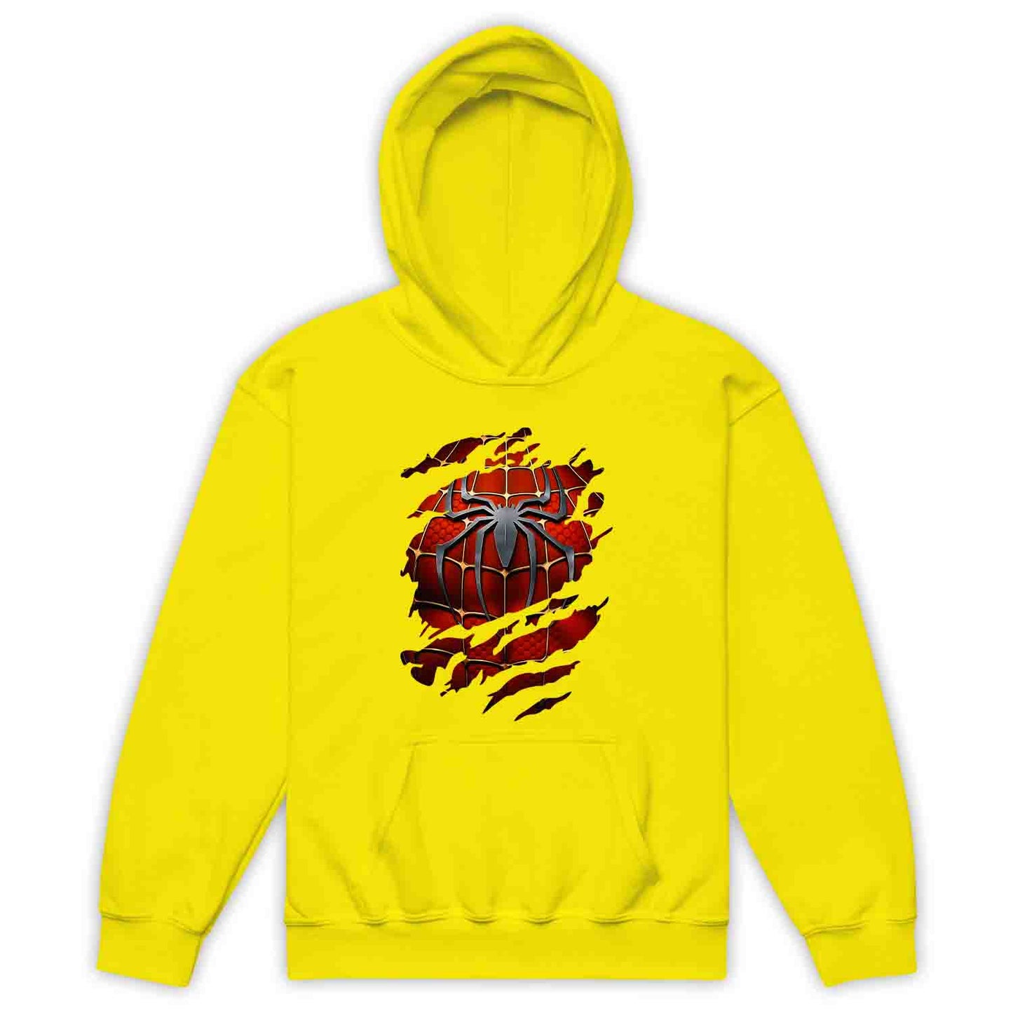 Spider-Man Ripped Suit Kids T-Shirt | Marvel Superhero 3D Torn with Claw Marks Jumper | Web Warrior Cosplay Hoodie | PRODUCT CODE: SPCGHDHJRTJ