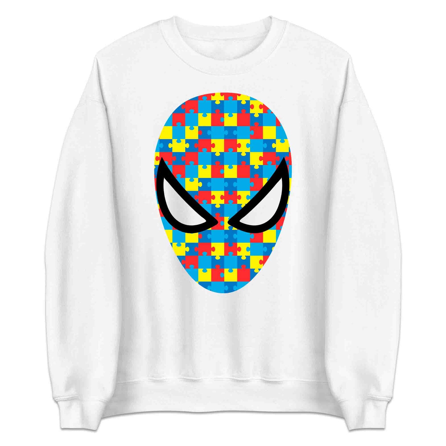 Spider-Man Autism Awareness T-Shirt | Puzzle Piece Hero Mask Jumper | Marvel Inclusion Hoodie | PRODUCT CODE: SPDBERWBIMA