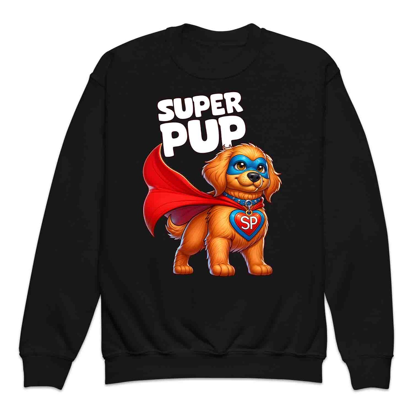 Super Pup Hero Dog Kids T-Shirt | Cute Superhero Puppy Kids Jumper | Funny Pet Lover Hoodie | PRODUCT CODE: SPETRUMNCPA