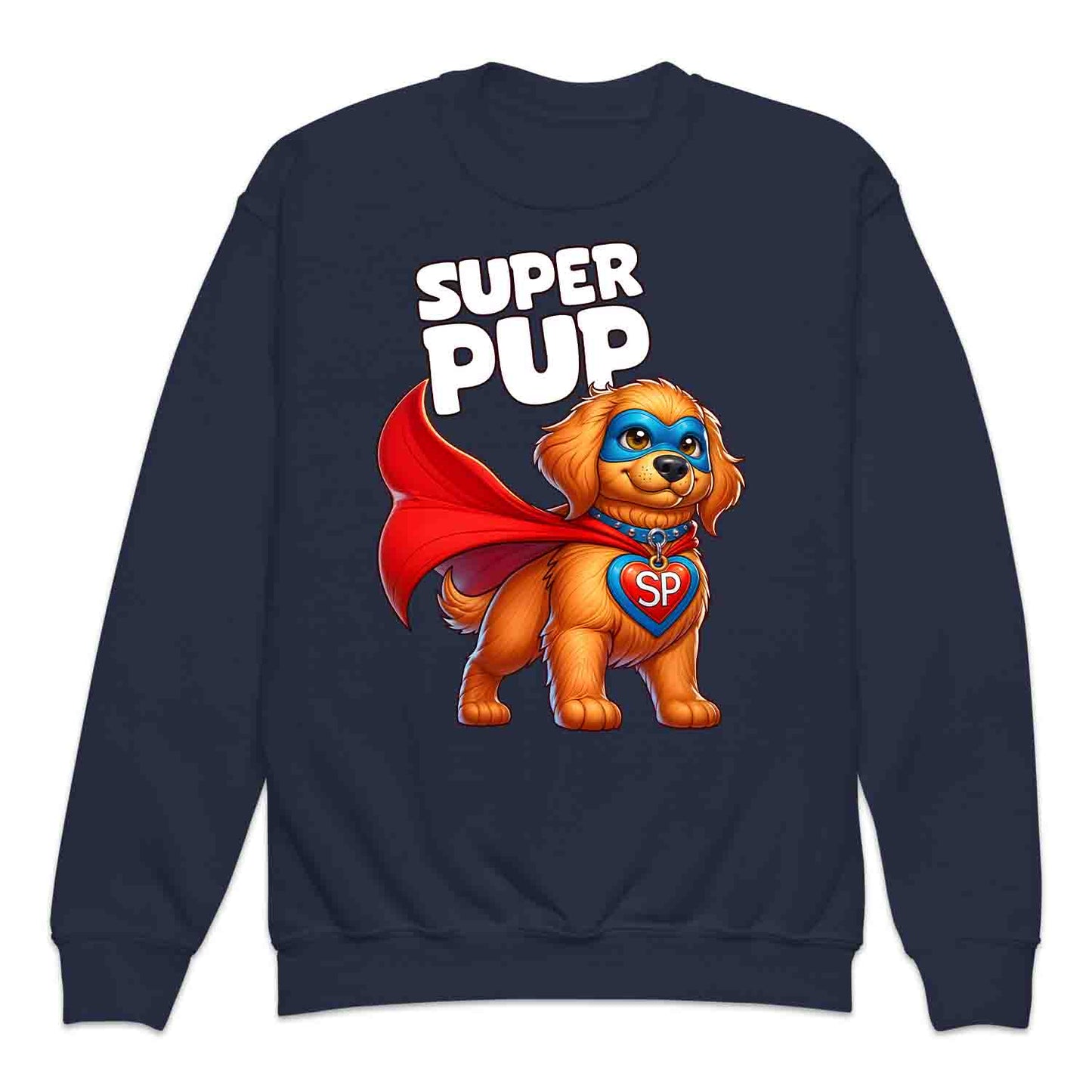 Super Pup Hero Dog Kids T-Shirt | Cute Superhero Puppy Kids Jumper | Funny Pet Lover Hoodie | PRODUCT CODE: SPETRUMNCPA