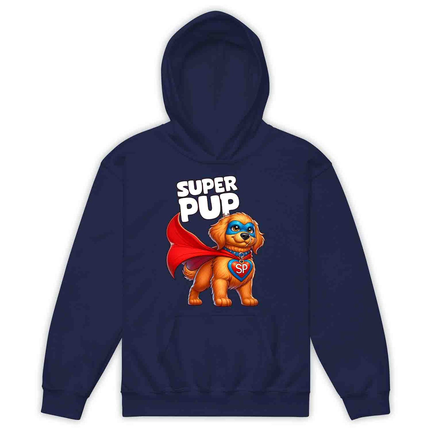Super Pup Hero Dog Kids T-Shirt | Cute Superhero Puppy Kids Jumper | Funny Pet Lover Hoodie | PRODUCT CODE: SPETRUMNCPA