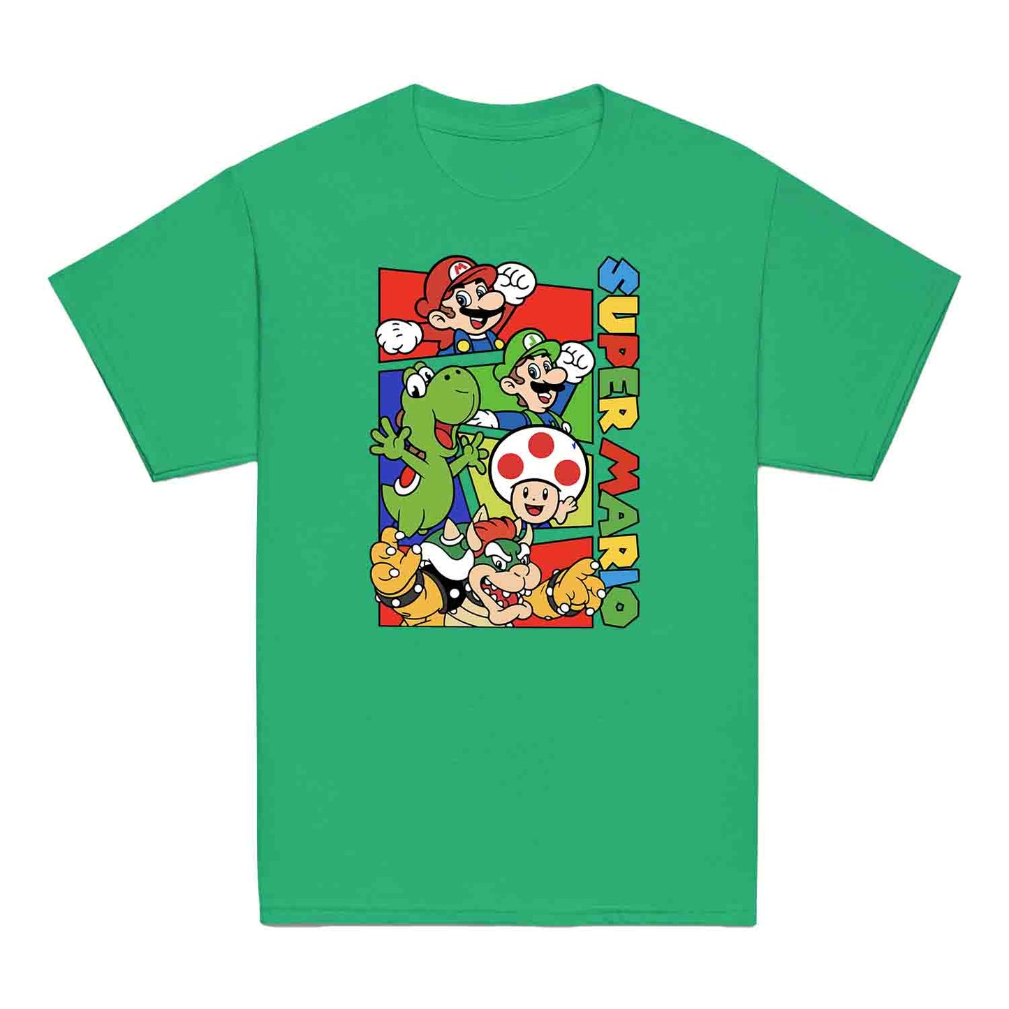 Super Mario Bros Kids T-Shirt | Retro Nintendo Gamer Jumper | Mario, Luigi, Yoshi, Bowser & Toad Hoodie | PRODUCT CODE: SPFUEBNMRC