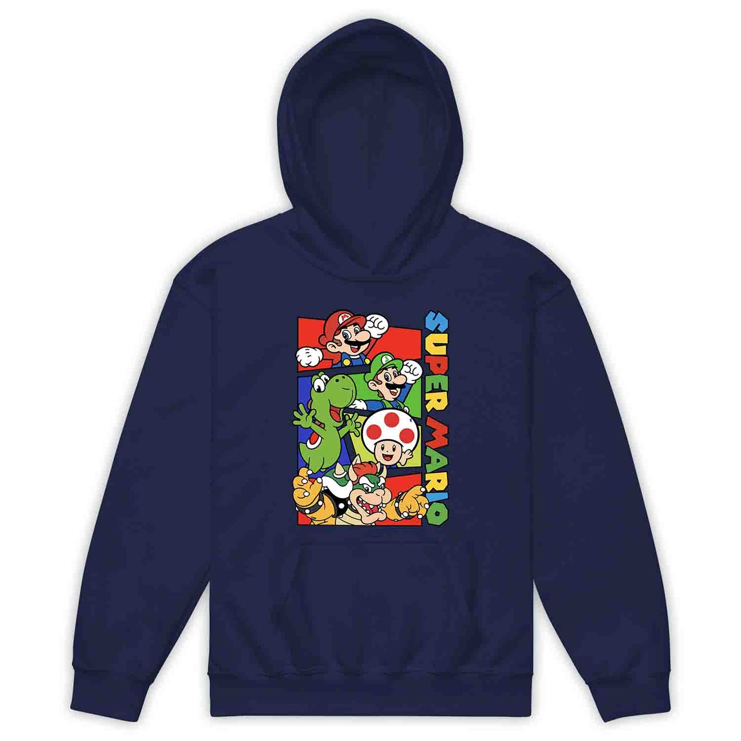 Super Mario Bros Kids T-Shirt | Retro Nintendo Gamer Jumper | Mario, Luigi, Yoshi, Bowser & Toad Hoodie | PRODUCT CODE: SPFUEBNMRC