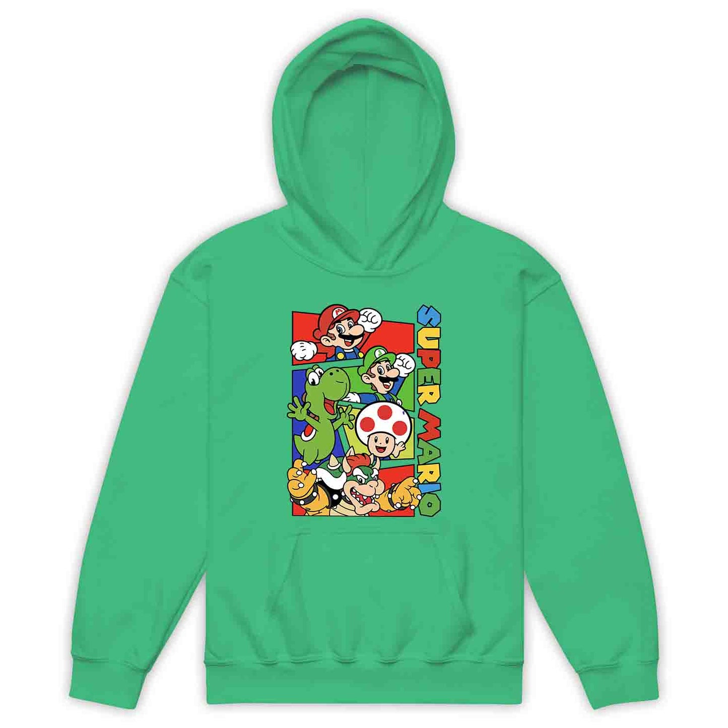 Super Mario Bros Kids T-Shirt | Retro Nintendo Gamer Jumper | Mario, Luigi, Yoshi, Bowser & Toad Hoodie | PRODUCT CODE: SPFUEBNMRC