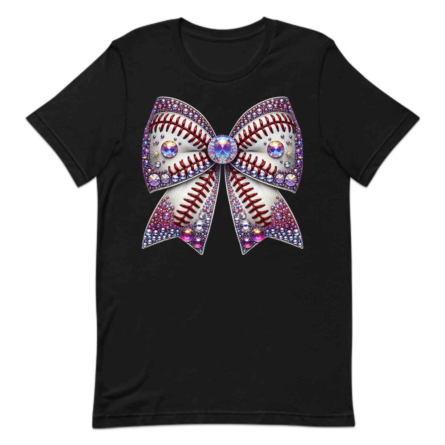 Sparkling Baseball Bow Glittery Rhinestone-Inspired Sports Enthusiasts | PRODUCT CODE: SPKRNGBLAWOG