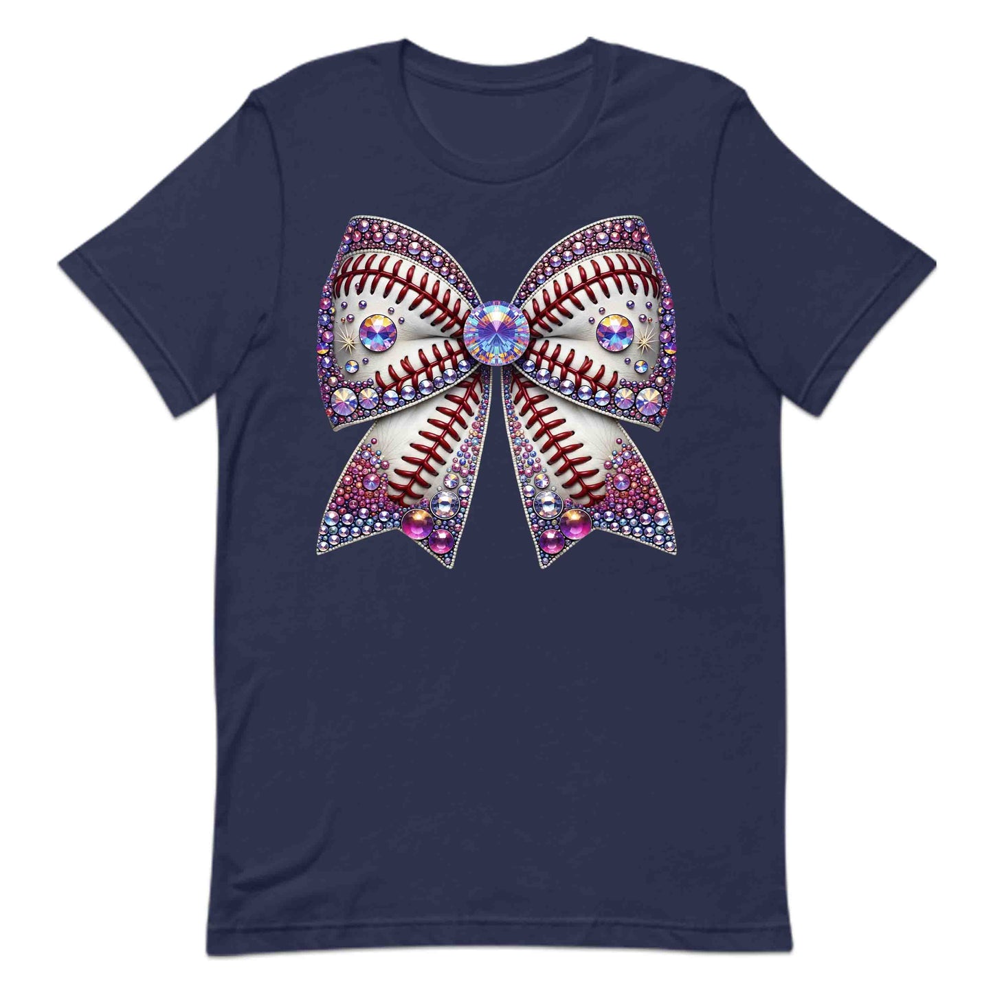 Sparkling Baseball Bow Glittery Rhinestone-Inspired Sports Enthusiasts | PRODUCT CODE: SPKRNGBLAWOG