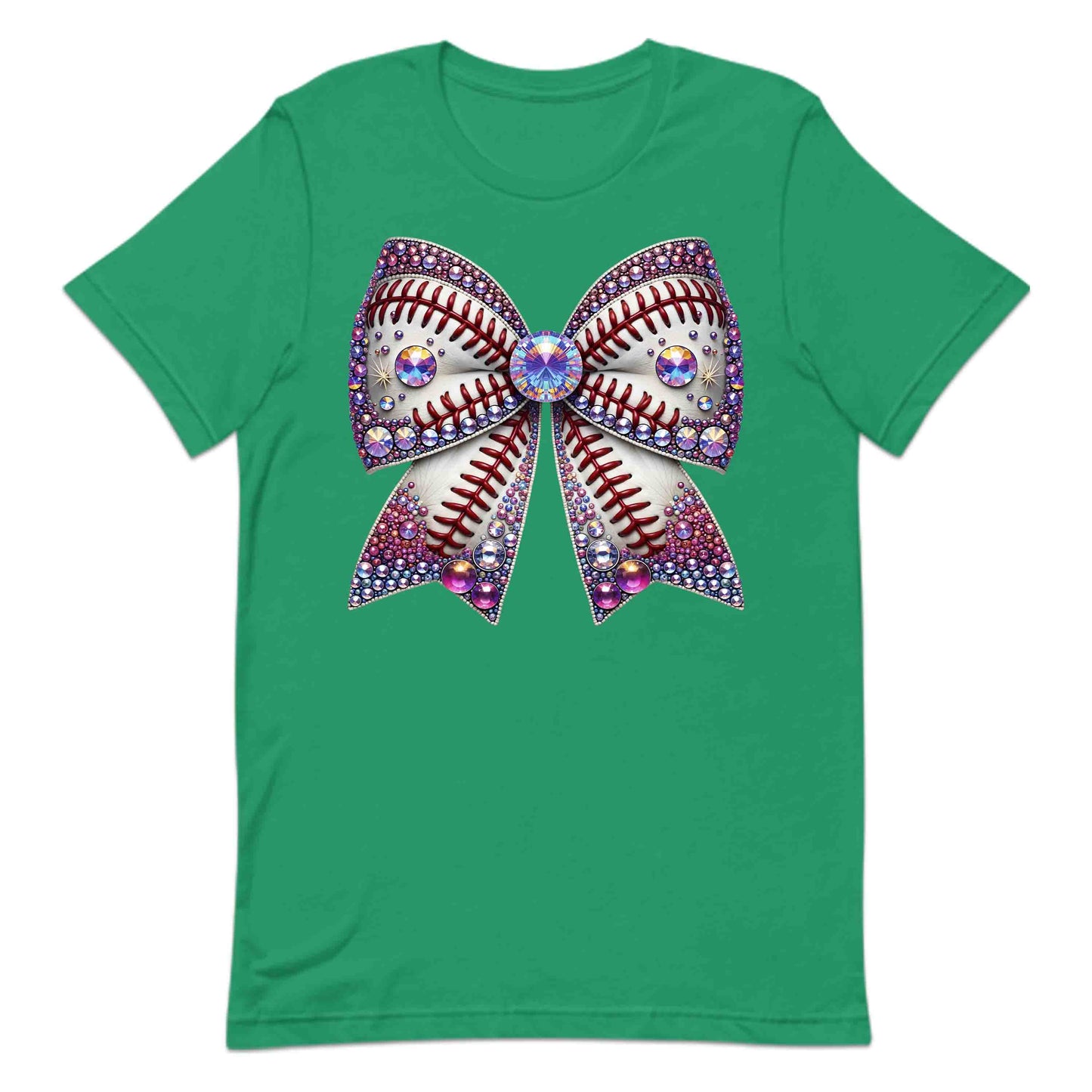 Sparkling Baseball Bow Glittery Rhinestone-Inspired Sports Enthusiasts | PRODUCT CODE: SPKRNGBLAWOG