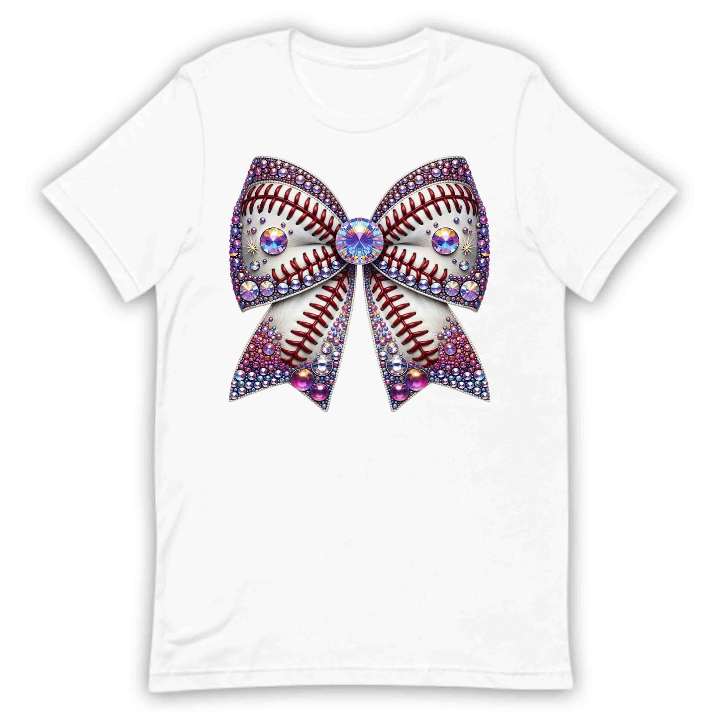 Sparkling Baseball Bow Glittery Rhinestone-Inspired Sports Enthusiasts | PRODUCT CODE: SPKRNGBLAWOG
