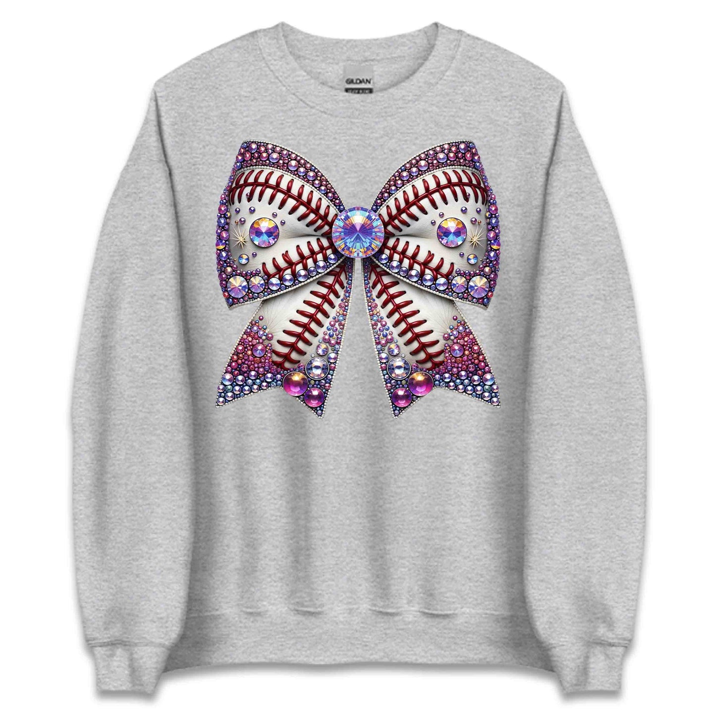 Sparkling Baseball Bow Glittery Rhinestone-Inspired Sports Enthusiasts | PRODUCT CODE: SPKRNGBLAWOG