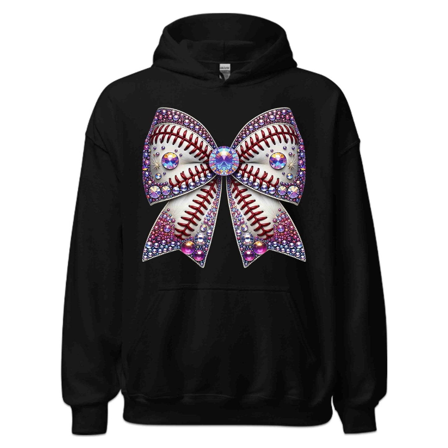 Sparkling Baseball Bow Glittery Rhinestone-Inspired Sports Enthusiasts | PRODUCT CODE: SPKRNGBLAWOG