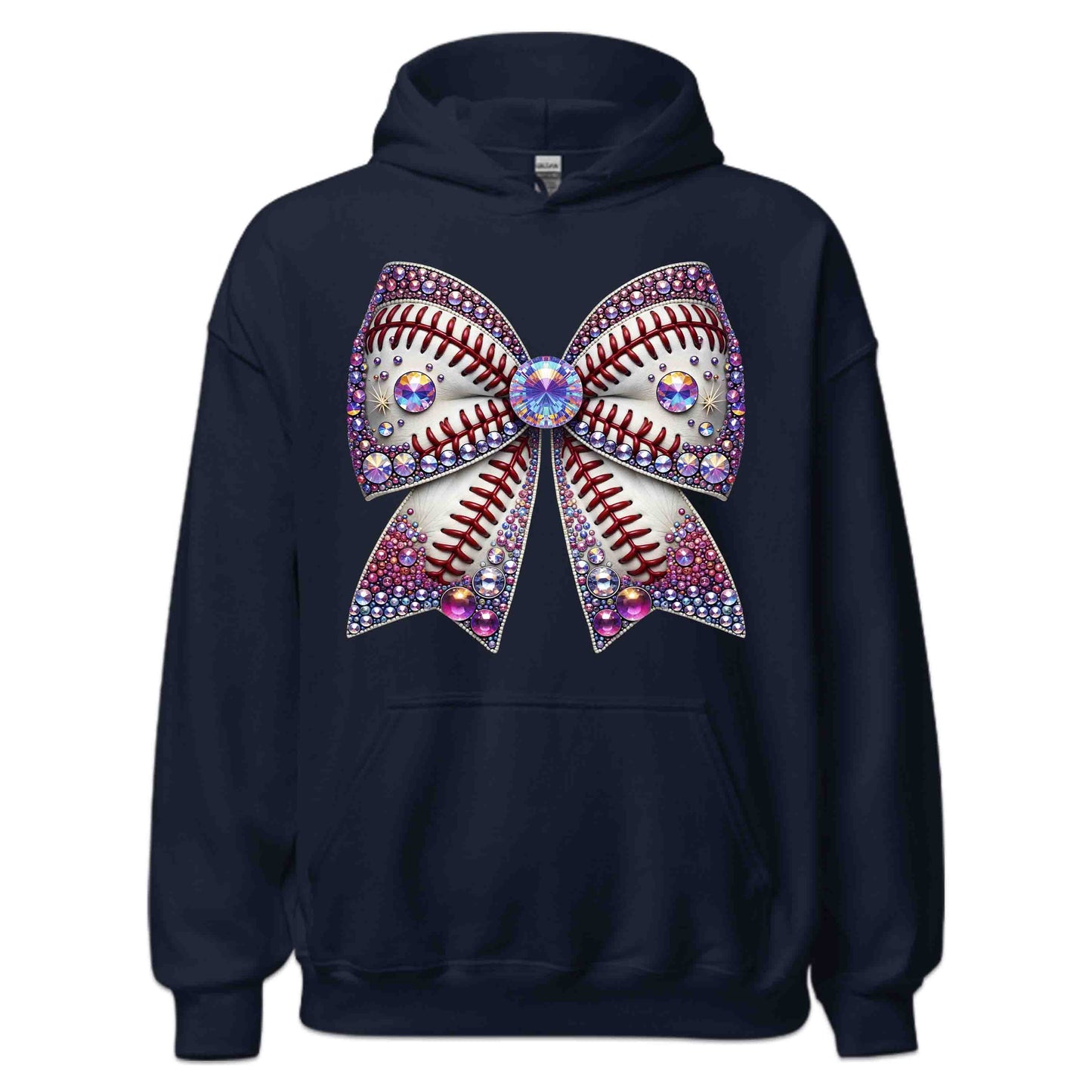 Sparkling Baseball Bow Glittery Rhinestone-Inspired Sports Enthusiasts | PRODUCT CODE: SPKRNGBLAWOG