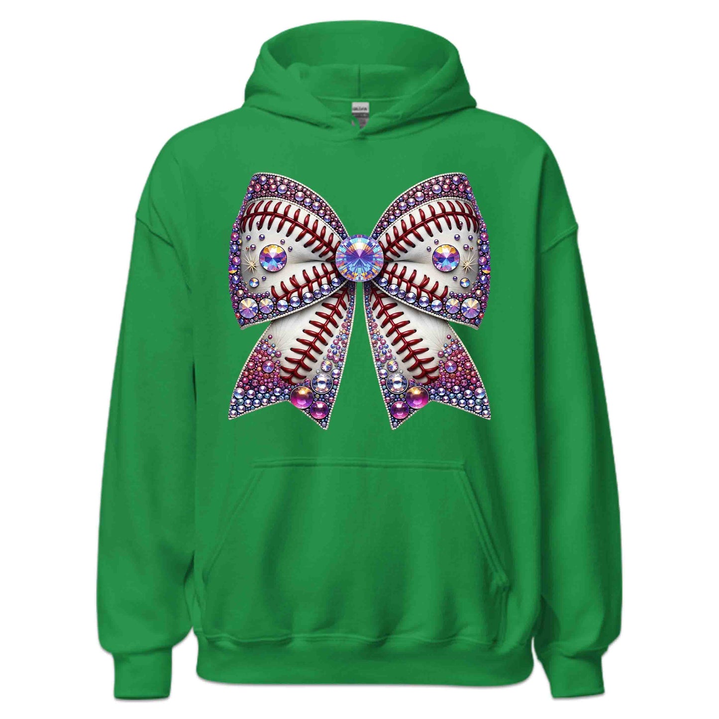 Sparkling Baseball Bow Glittery Rhinestone-Inspired Sports Enthusiasts | PRODUCT CODE: SPKRNGBLAWOG