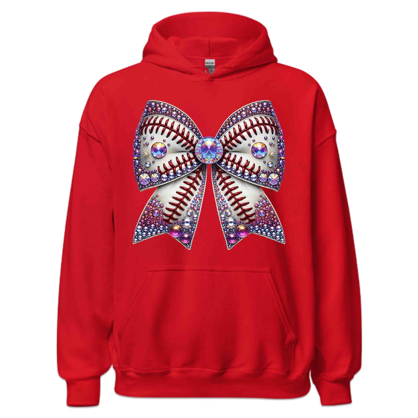 Sparkling Baseball Bow Glittery Rhinestone-Inspired Sports Enthusiasts | PRODUCT CODE: SPKRNGBLAWOG
