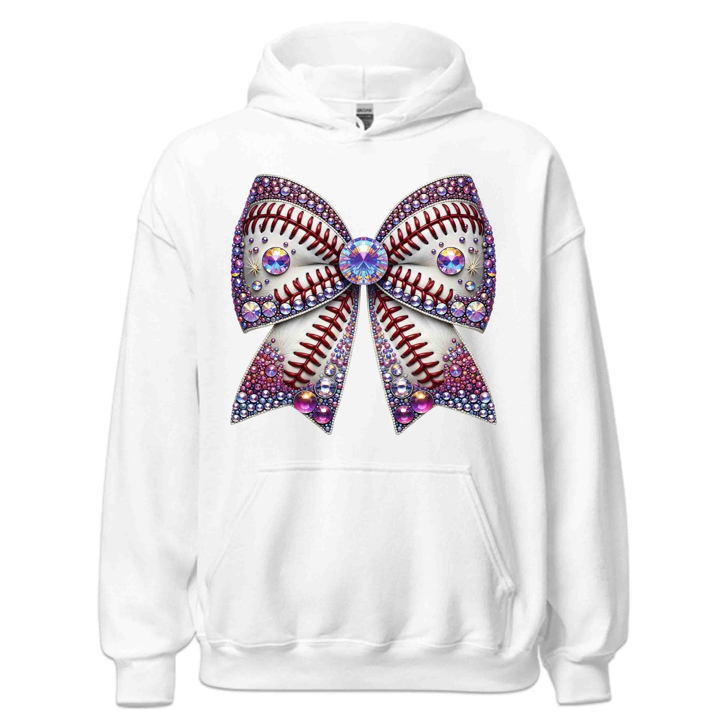 Sparkling Baseball Bow Glittery Rhinestone-Inspired Sports Enthusiasts | PRODUCT CODE: SPKRNGBLAWOG