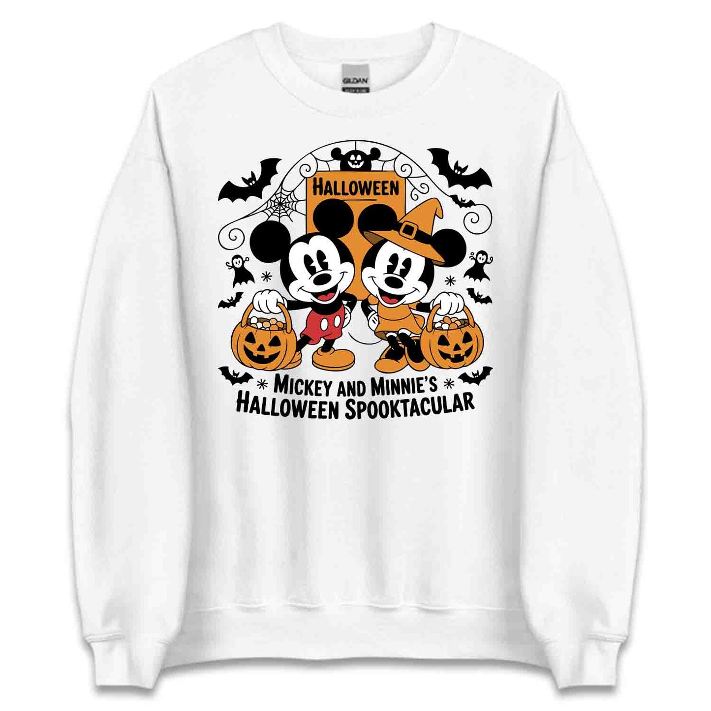 Spooktacular Halloween T-Shirt, Mickey & Minnie Sweatshirt, Disney Retro Hoodie | PRODUCT CODE: SPOVWEBRH