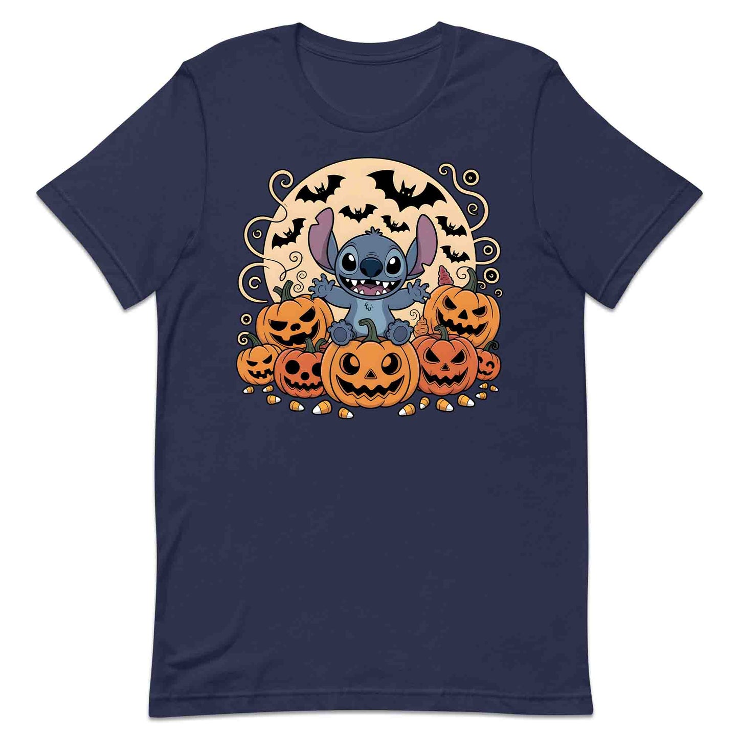 Stitch Pumpkin Patch T-Shirt, Disney Halloween Sweatshirt, Ohana Family Hoodie | PRODUCT CODE: SPOWERHY
