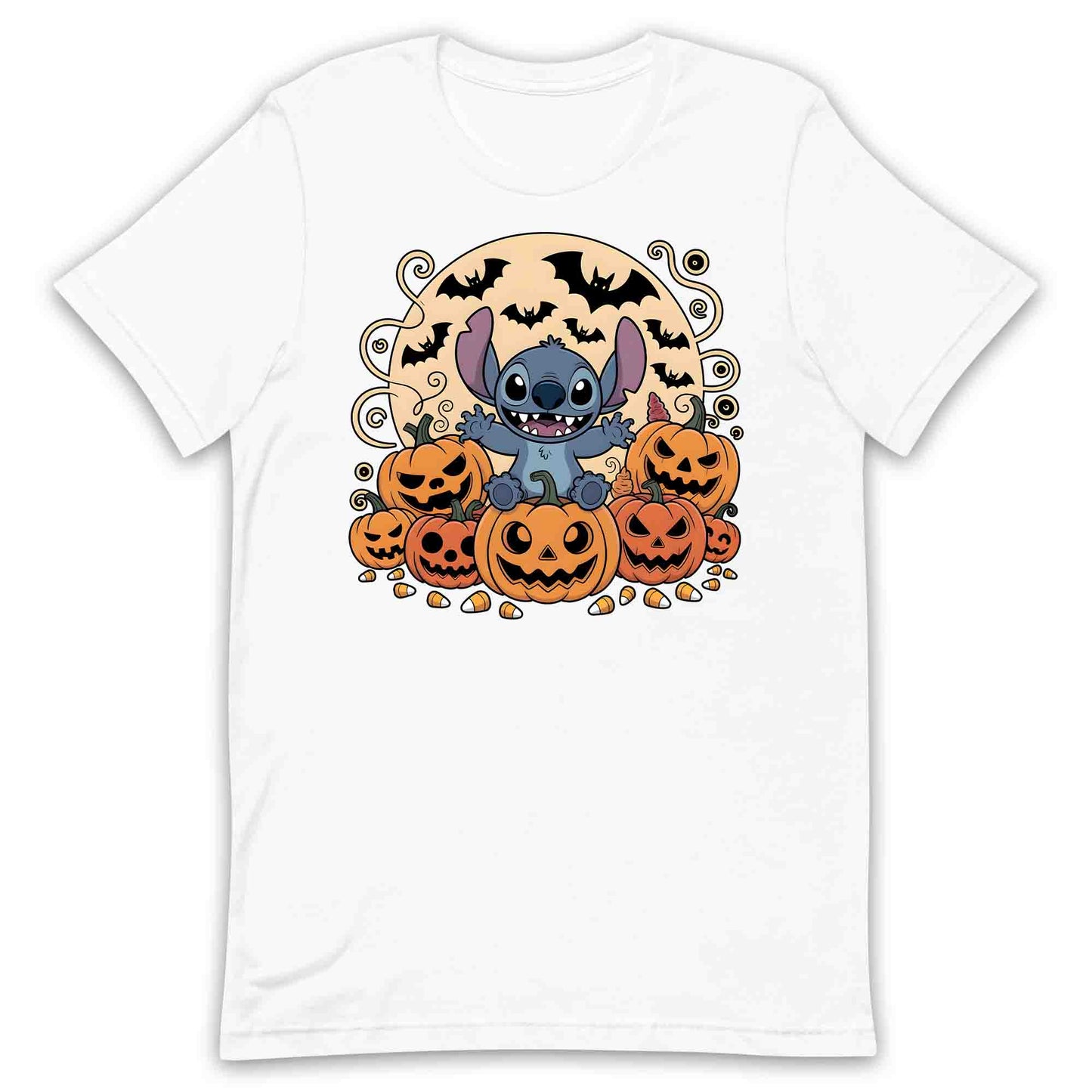 Stitch Pumpkin Patch T-Shirt, Disney Halloween Sweatshirt, Ohana Family Hoodie | PRODUCT CODE: SPOWERHY