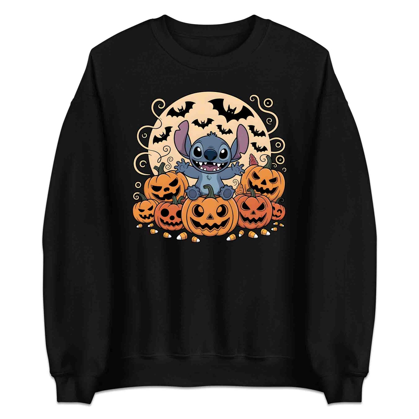 Stitch Pumpkin Patch T-Shirt, Disney Halloween Sweatshirt, Ohana Family Hoodie | PRODUCT CODE: SPOWERHY