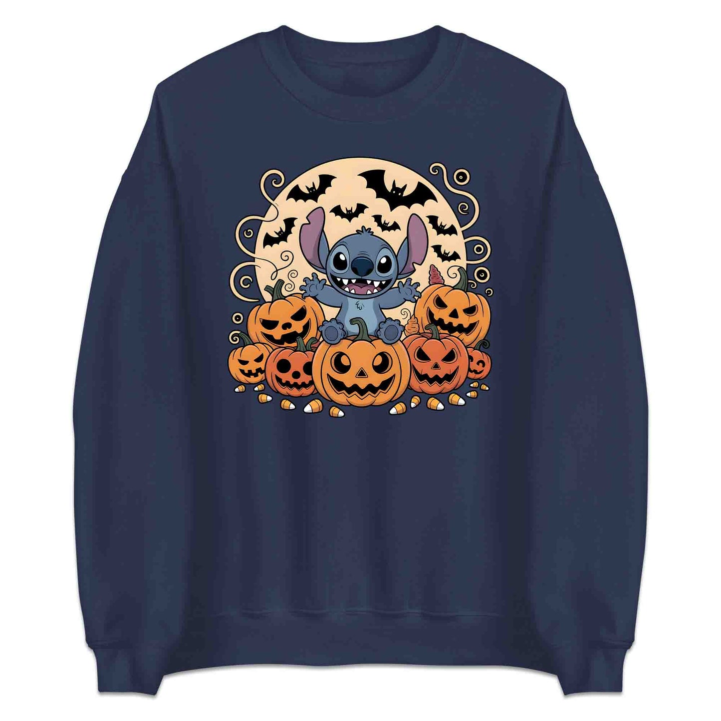 Stitch Pumpkin Patch T-Shirt, Disney Halloween Sweatshirt, Ohana Family Hoodie | PRODUCT CODE: SPOWERHY