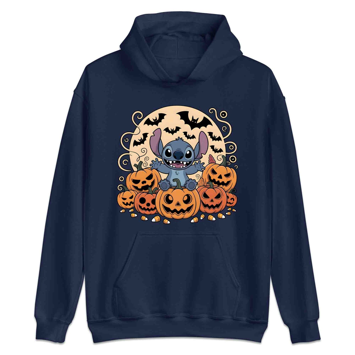 Stitch Pumpkin Patch T-Shirt, Disney Halloween Sweatshirt, Ohana Family Hoodie | PRODUCT CODE: SPOWERHY