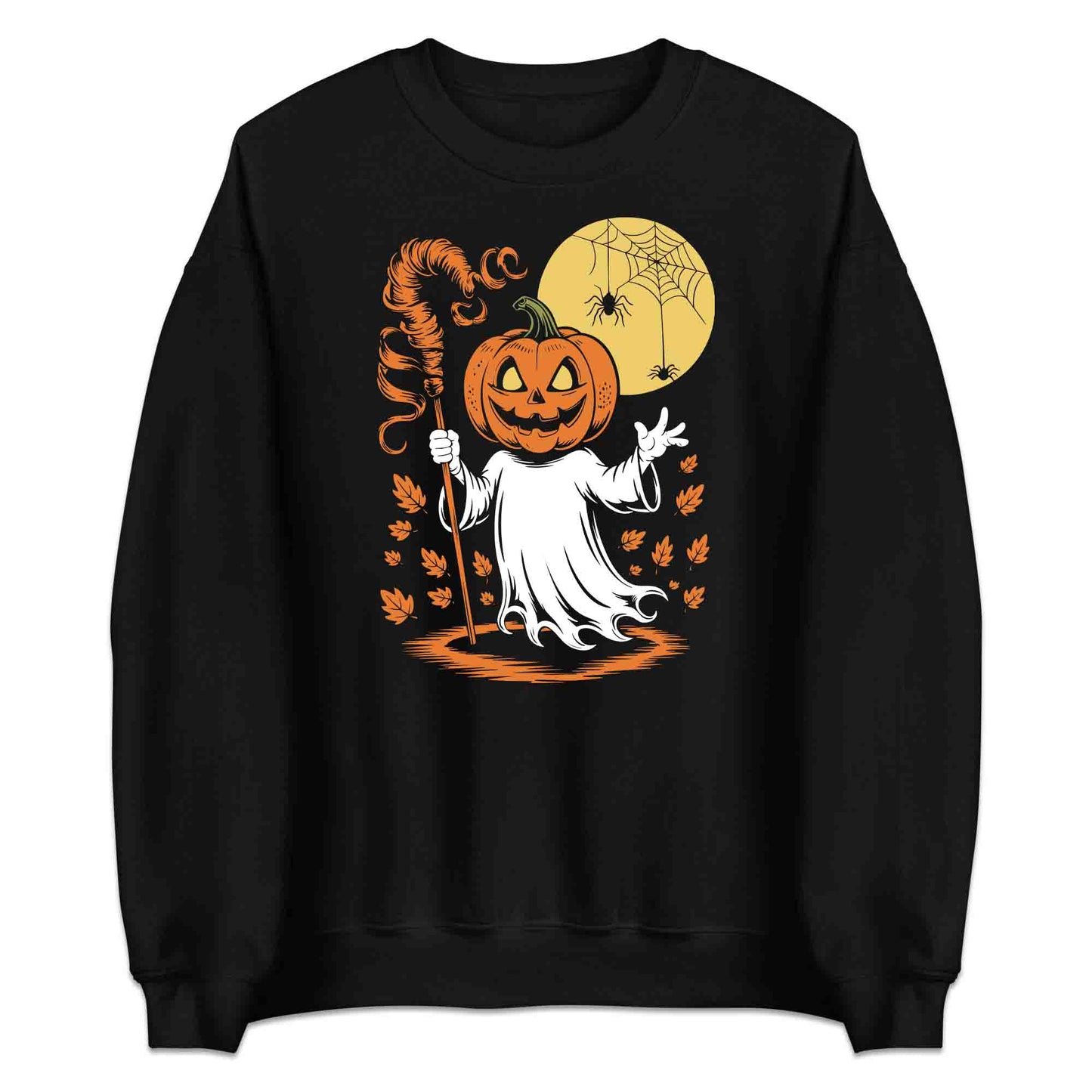 Pumpkin Head Ghost T-Shirt, Haunted Lantern Sweatshirt, Horror Moon Hoodie | PRODUCT CODE: SPOWERNGH