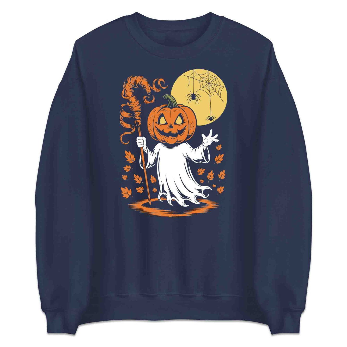 Pumpkin Head Ghost T-Shirt, Haunted Lantern Sweatshirt, Horror Moon Hoodie | PRODUCT CODE: SPOWERNGH