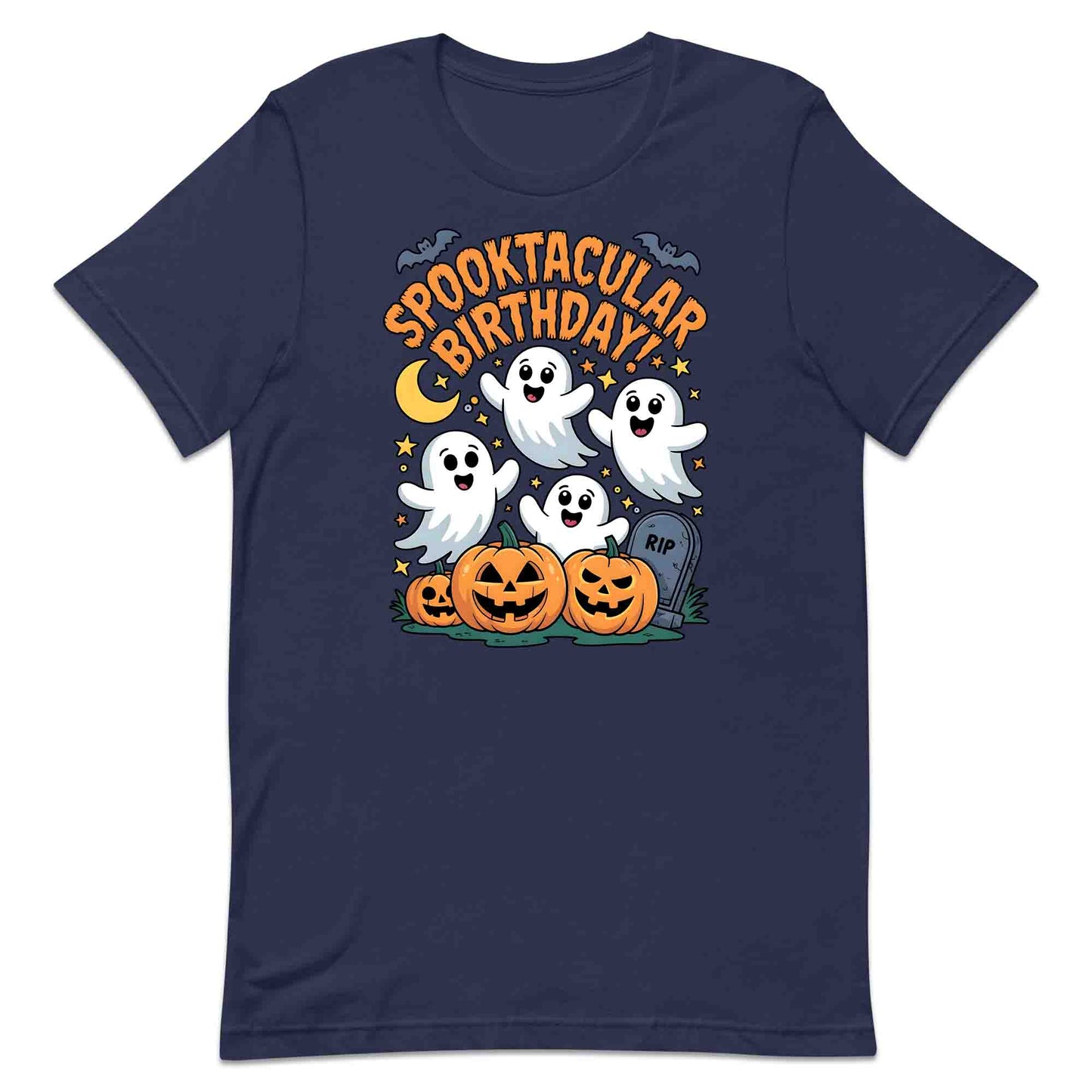 Spooktacular Birthday T-Shirt, Happy Ghost Sweatshirt, Pumpkin Party Hoodie | PRODUCT CODE: SPWERTCJHB