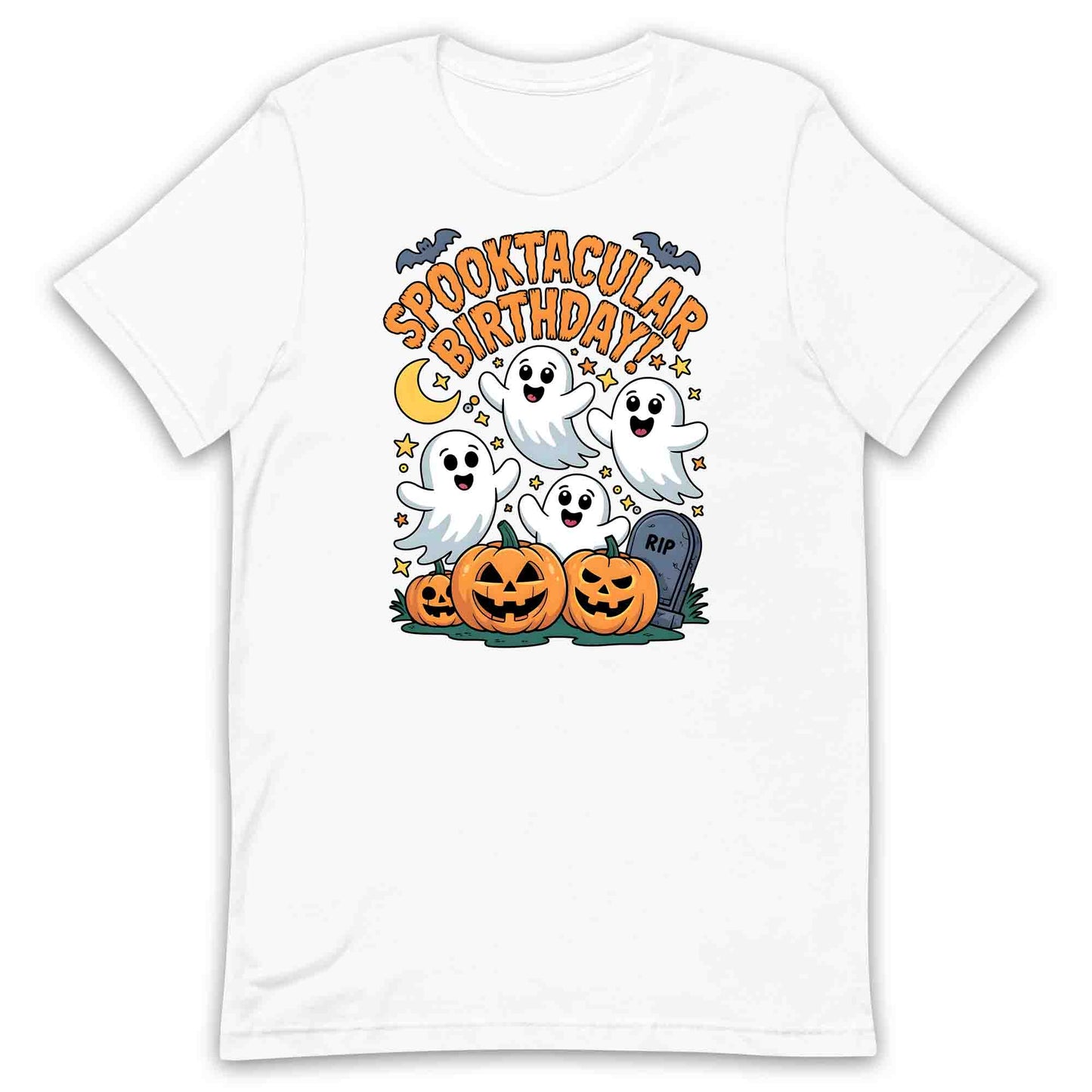 Spooktacular Birthday T-Shirt, Happy Ghost Sweatshirt, Pumpkin Party Hoodie | PRODUCT CODE: SPWERTCJHB