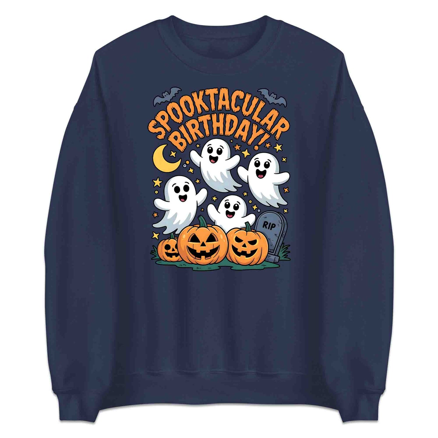 Spooktacular Birthday T-Shirt, Happy Ghost Sweatshirt, Pumpkin Party Hoodie | PRODUCT CODE: SPWERTCJHB