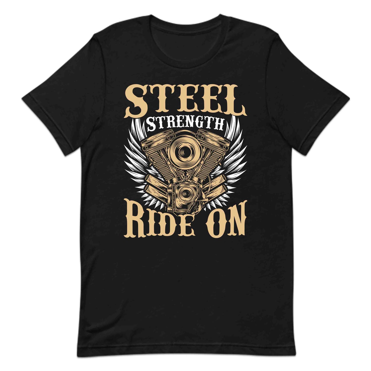 Steel Strength Ride On Bikers Engine and Wings Motorcycle Lovers | PRODUCT CODE: STLERNGDOGAHU