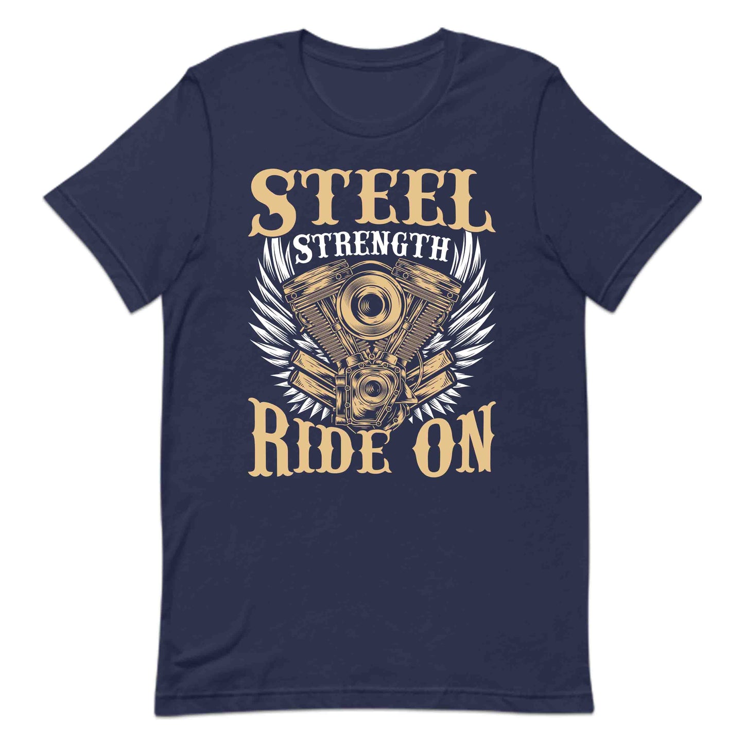 Steel Strength Ride On Bikers Engine and Wings Motorcycle Lovers | PRODUCT CODE: STLERNGDOGAHU