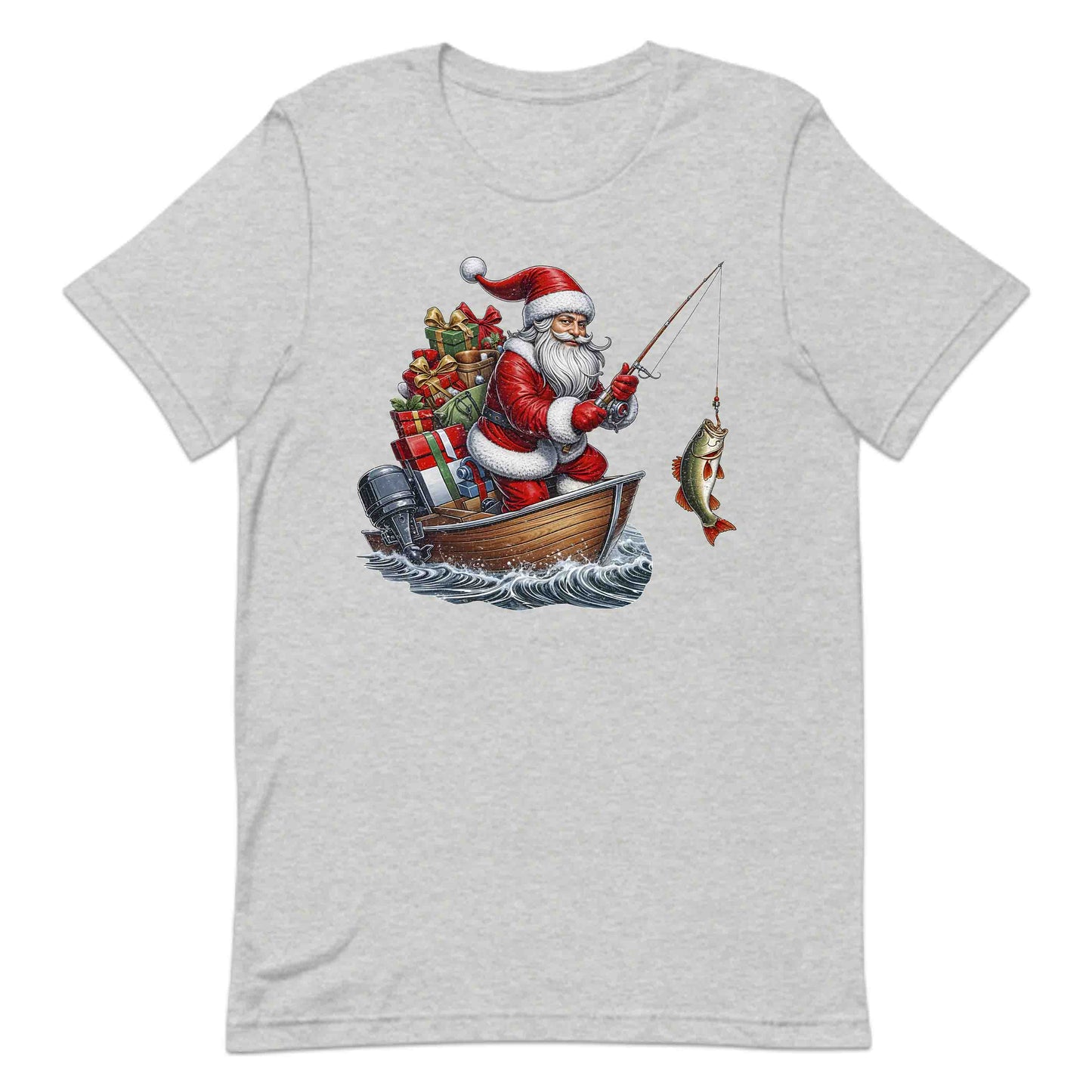Santa Fishing Christmas Fisher Xmas Fisherman Merry Fishmas | PRODUCT CODE: STNFHGCRNTBC