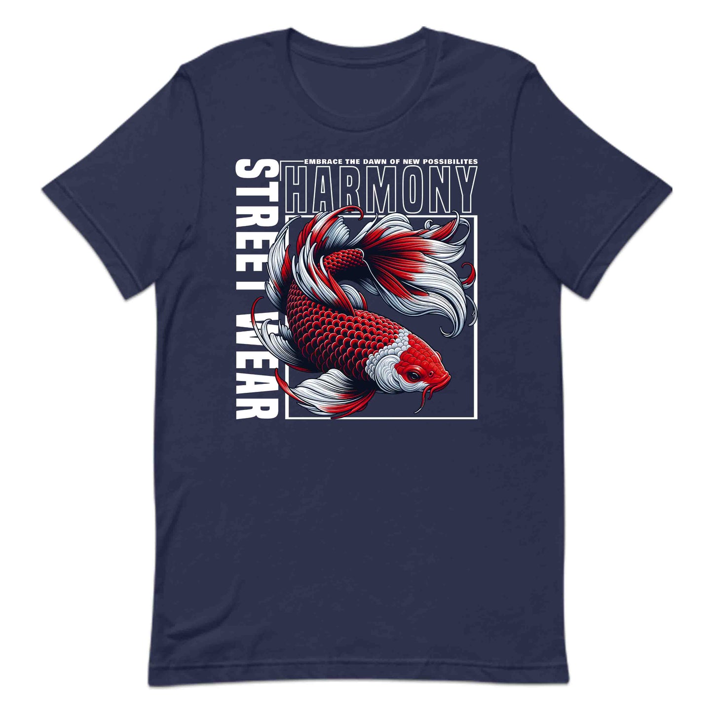 Koi Fish Streetwear Harmony Japanese Culture Artistic Koi Carp | PRODUCT CODE: STREHMNYDENP