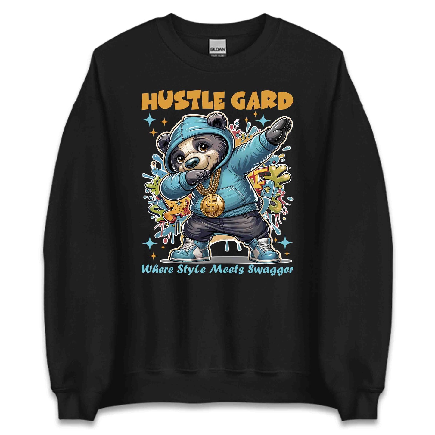 Streetwear Panda Dab Hustle Gard Urban Hip-Hop Style | PRODUCT CODE: STRWBRPNDHL