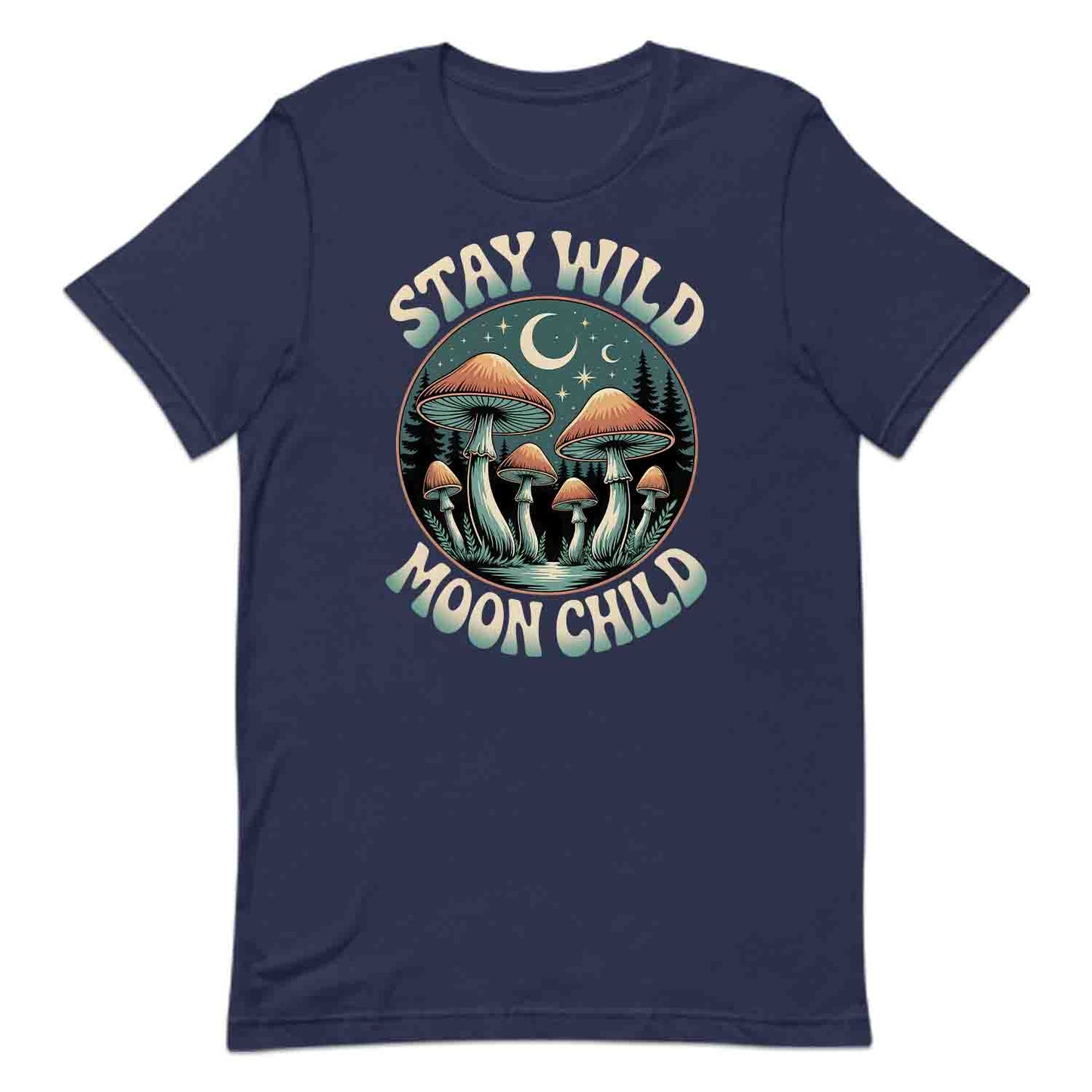 Stay Wild Moon Child T-Shirt, Boho Forest Sweatshirt, Hippie Aesthetic Hoodie | PRODUCT CODE: STYUWRED