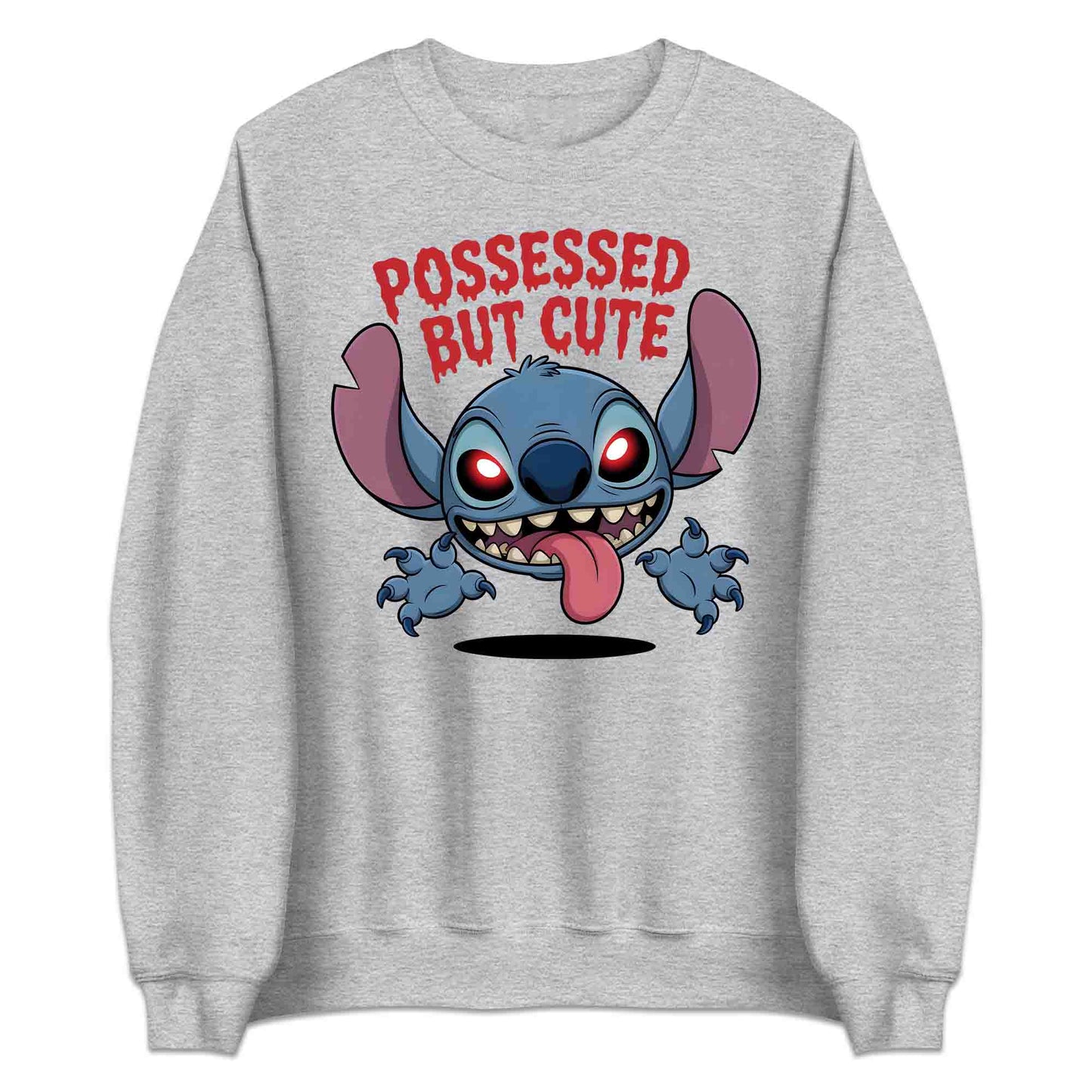 Stitch Possessed But Cute T-Shirt, Halloween Cartoon Sweatshirt, Kawaii Horror Hoodie | PRODUCT CODE: SUYWQPSA