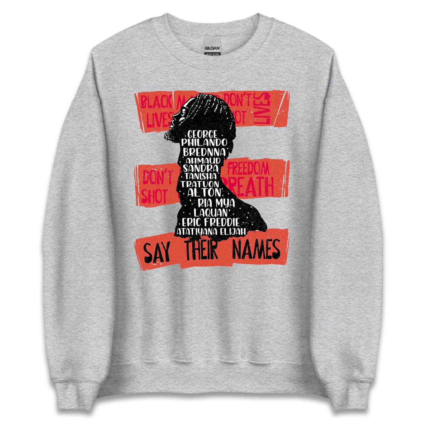Say Their Names Tribute Black History Month Empowering Protest | PRODUCT CODE: SYTHRISANMSBKJ
