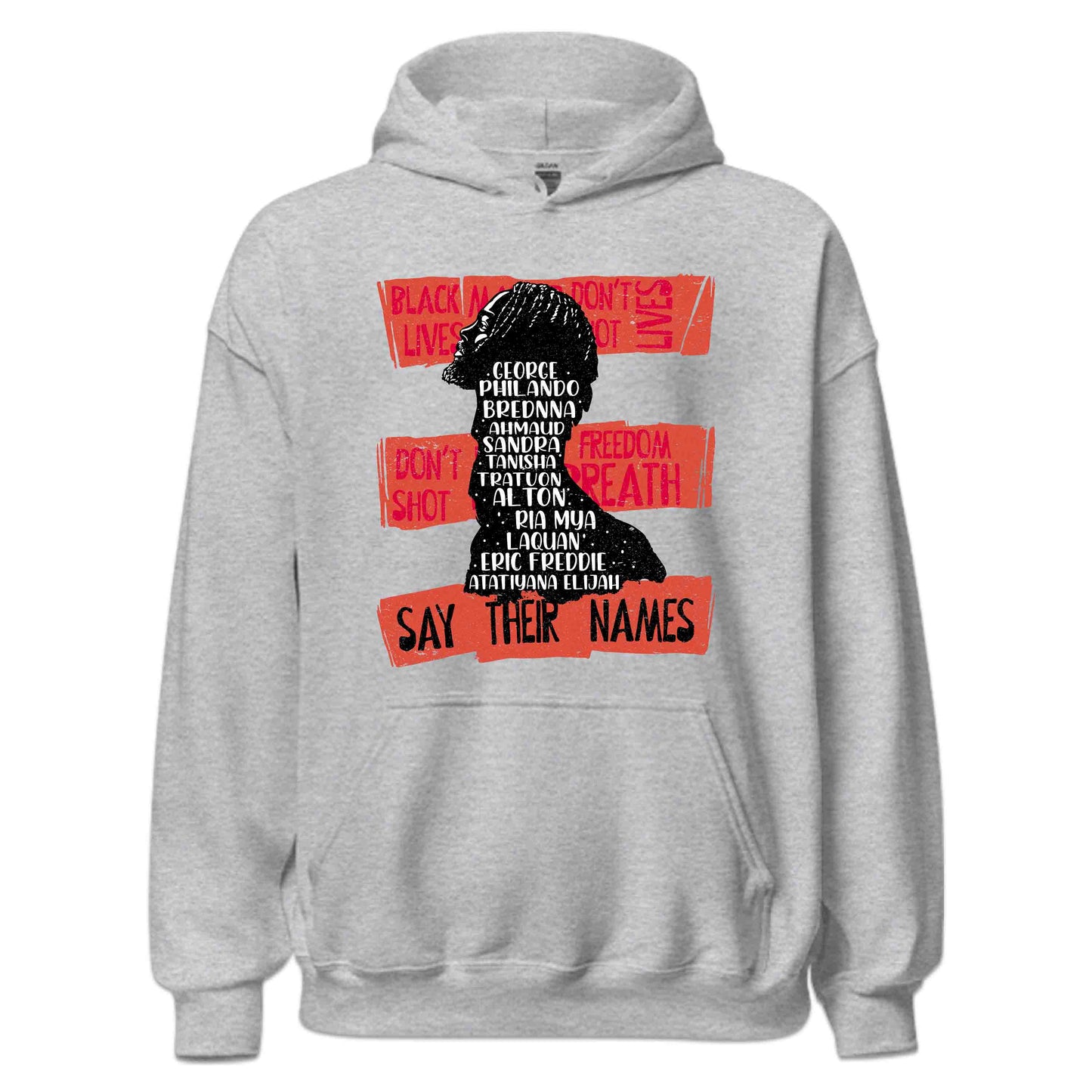 Say Their Names Tribute Black History Month Empowering Protest | PRODUCT CODE: SYTHRISANMSBKJ