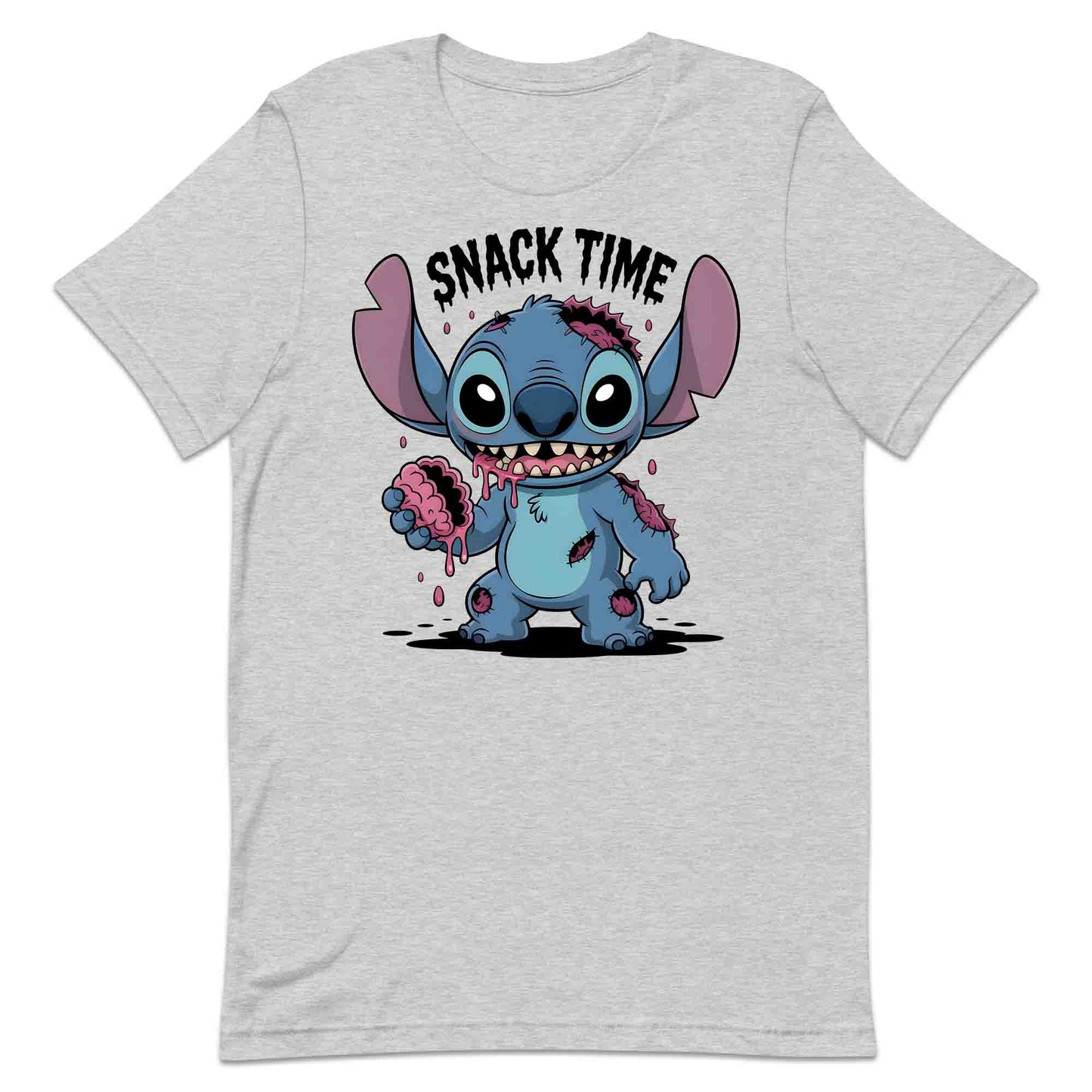 Stitch Zombie Snack Time T-Shirt, Halloween Cartoon Sweatshirt, Kawaii Horror Hoodie | PRODUCT CODE: SYTWBNVC